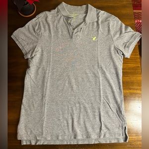 American Eagle Grey Classic Polo Men’s Large